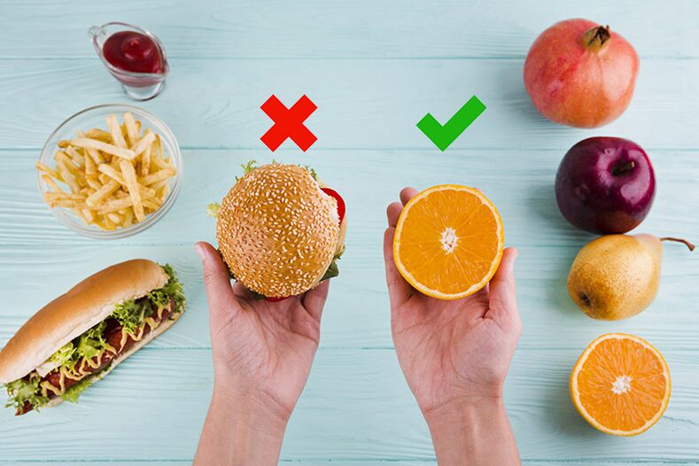 To lose weight, fast food snacks are being replaced by fruits