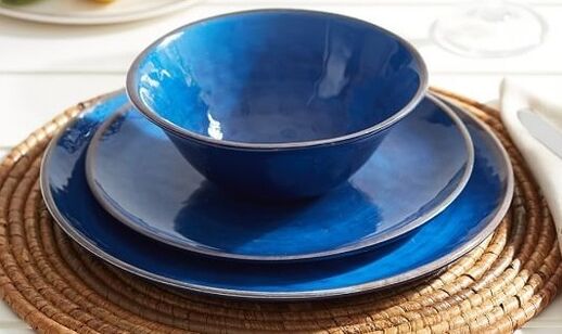 blue slim plates