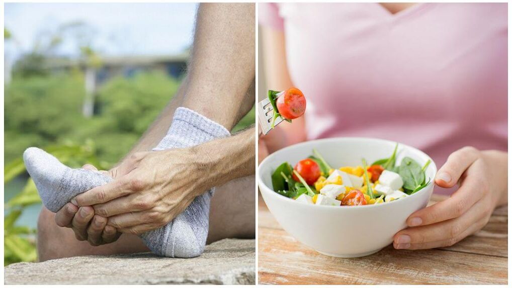 Diet food for the treatment of gout