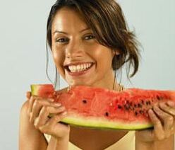 As you lose weight on a watermelon diet